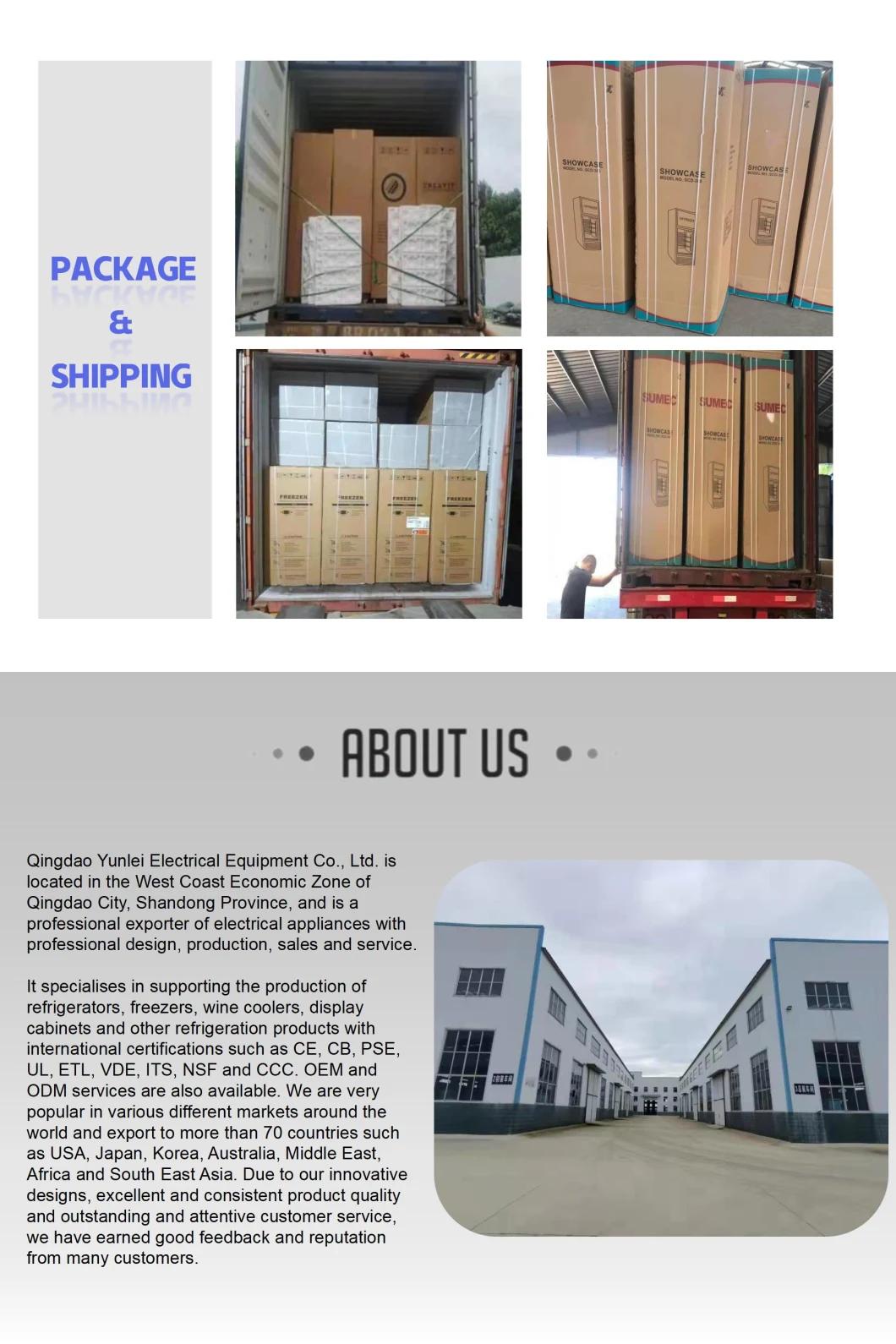 Factory in China Custom Serve Refrigeration Combine Deep Freezer Showcase for Frozen Food