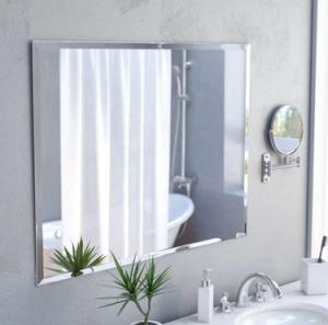Customized Bevelled Edge Silver Mirror for Furniture Bathroom Wall