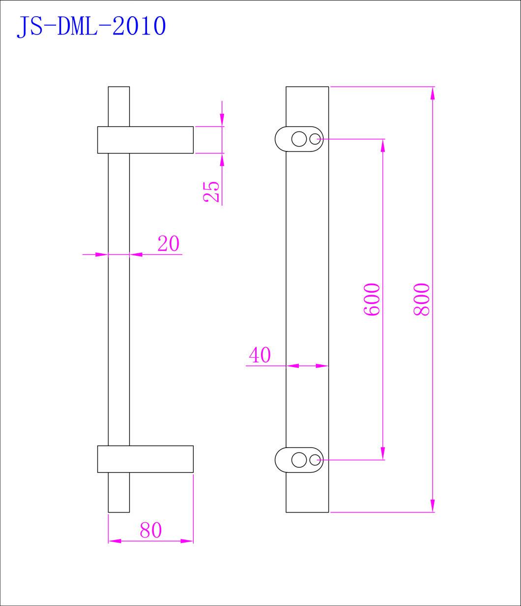 Heavy Duty Stainless Steel Polished T Bar Push Pull Door Handle Glass Door Handle Modern Style Hardware Cc600