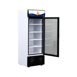 Glass Door No Frost Commercial Upright Display Chiller Beverage Showcase