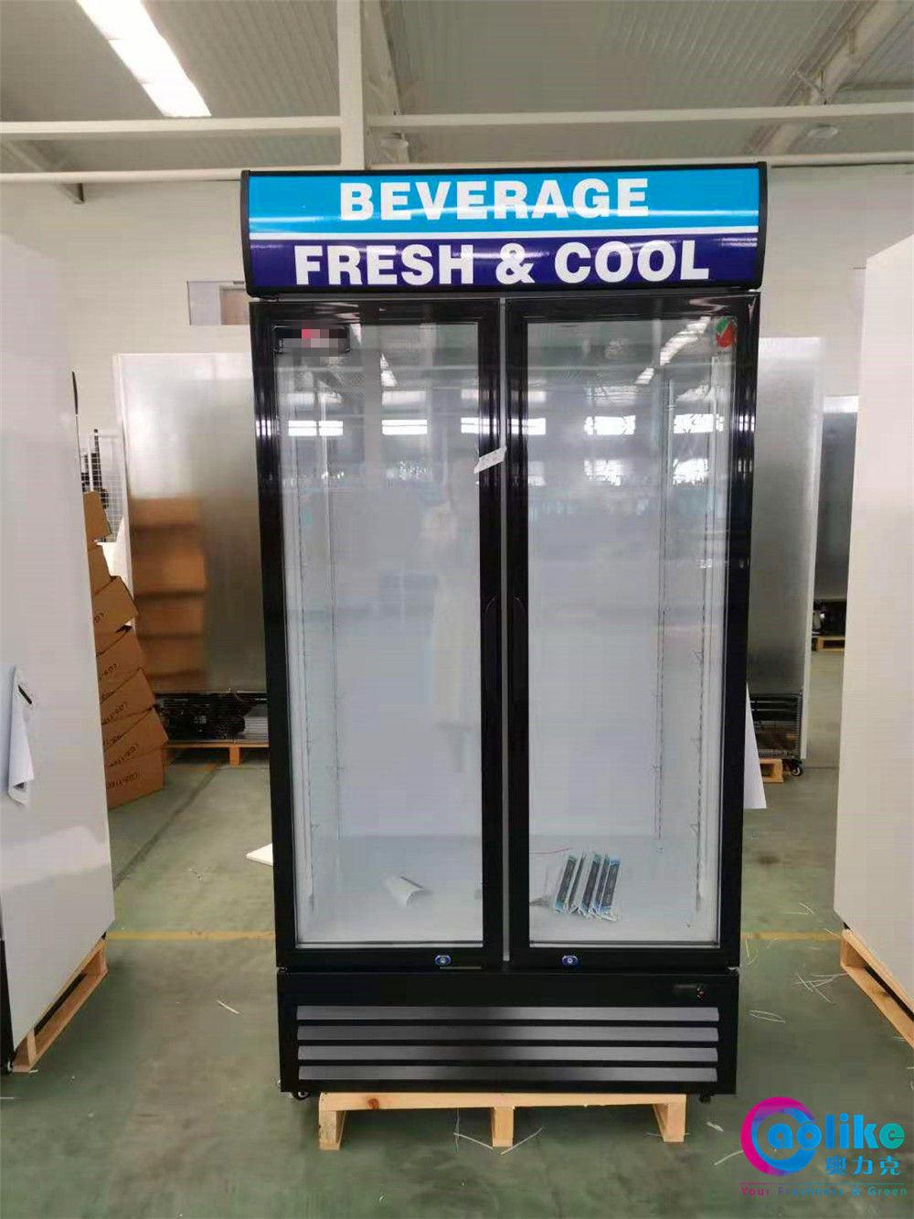2020 Upright Chiller Double Door Vertical Showcase with Dynamic Cooling System& Ce, CB Certificate
