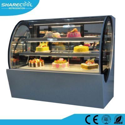 Special Shape Cake Showcase with Glass Heater