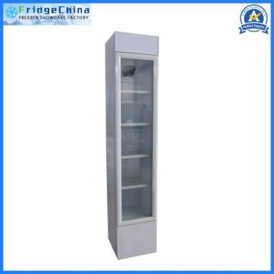 Commercial Upright Glass Door Display Showcase Slim Fridge