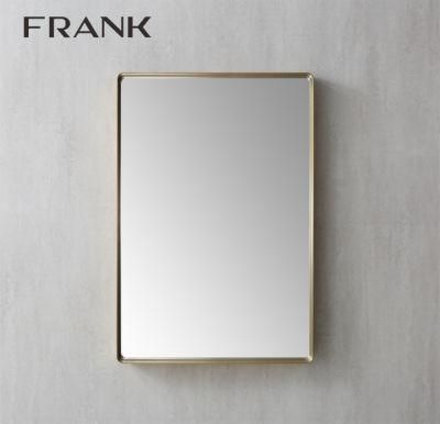 Wholesale Gold Aluminum Frame Decorative Modern Bathroom Mirror