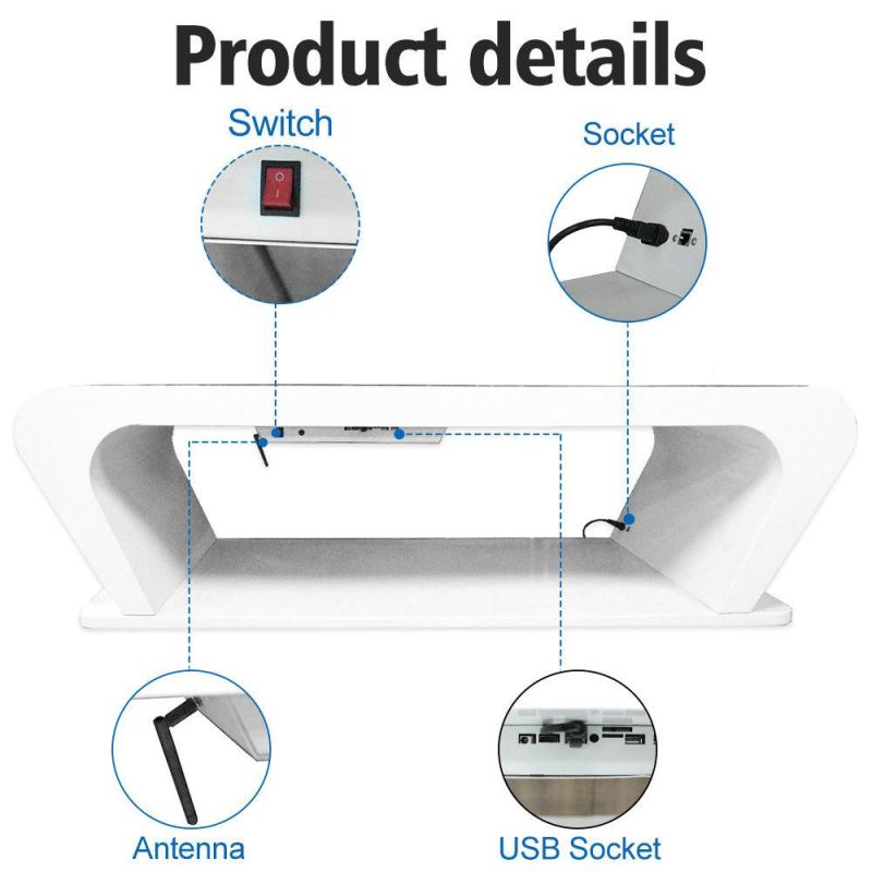 43/55/65 Inch Waterproof Smart Table Interactive Touch Screen Table for Conference/Restaurant/Coffee Shop