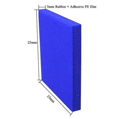 Glass Protective EVA Foam Cushion Static Pads18*18*2mm Blue Rubber +1mm Cling Foam on Rolls