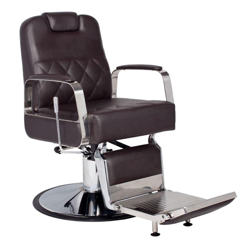 Hl-9284 Salon Barber Chair for Man or Woman with Stainless Steel Armrest and Aluminum Pedal