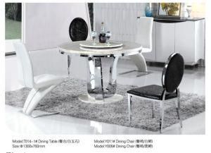 Professional Round Table with Marble/Glass