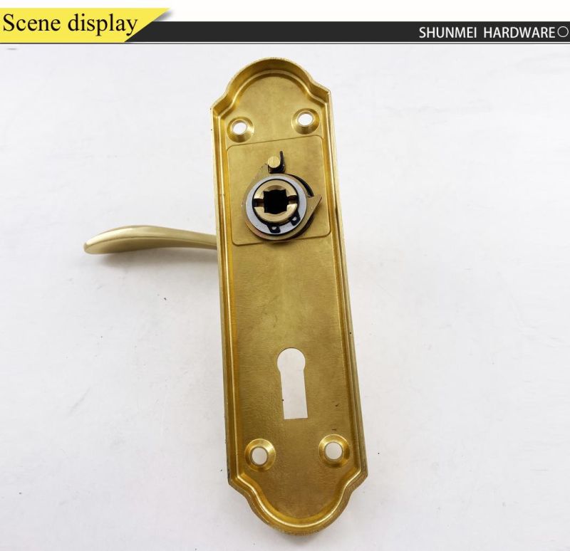 Spain Design for Brass Brass Lever Door Handle for Wooden Door