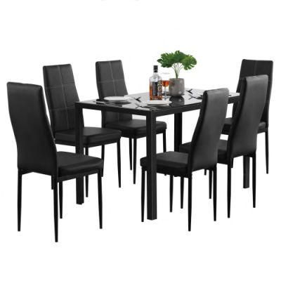 Black Glass Top Kitchen Furniture Home Kitchen Furniture Dining Room Table Dining Table