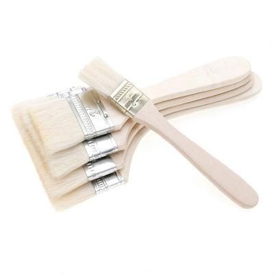 Decoration Painting Tool Wooden Handle Wool Brush Flat Paint Brush 2 Inches 3 Inches 4 Inches 5 Inches Wool Brush