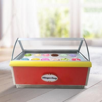Commercial Ice Cream Popsicle Refrigerator Freezer Display Show Case