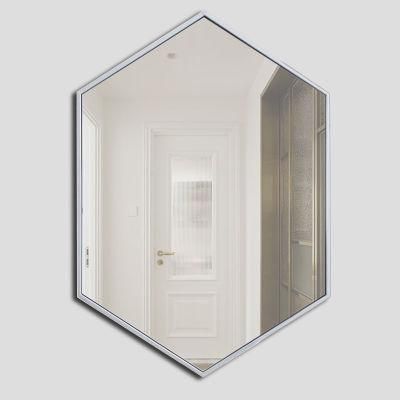 Attractive Decoration Hotel White Rimmed Bathroom Wall Glass Mirror