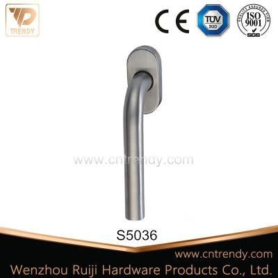 Stainless Steel 201 304 Glass Door Lever Handle at 90 Degrees