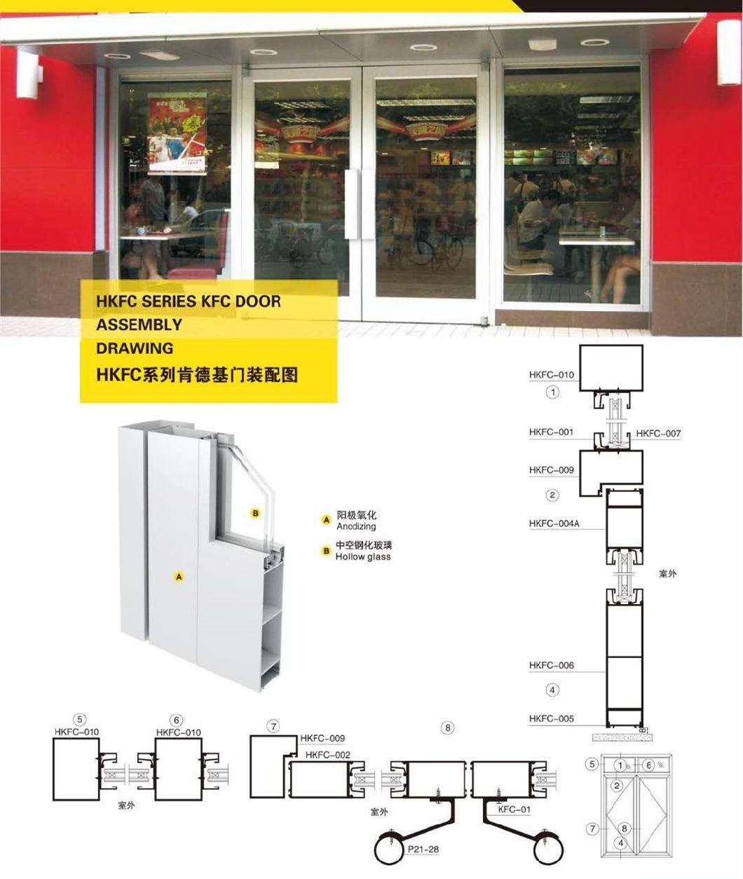 High End Design Customized Aluminium Sliding Door