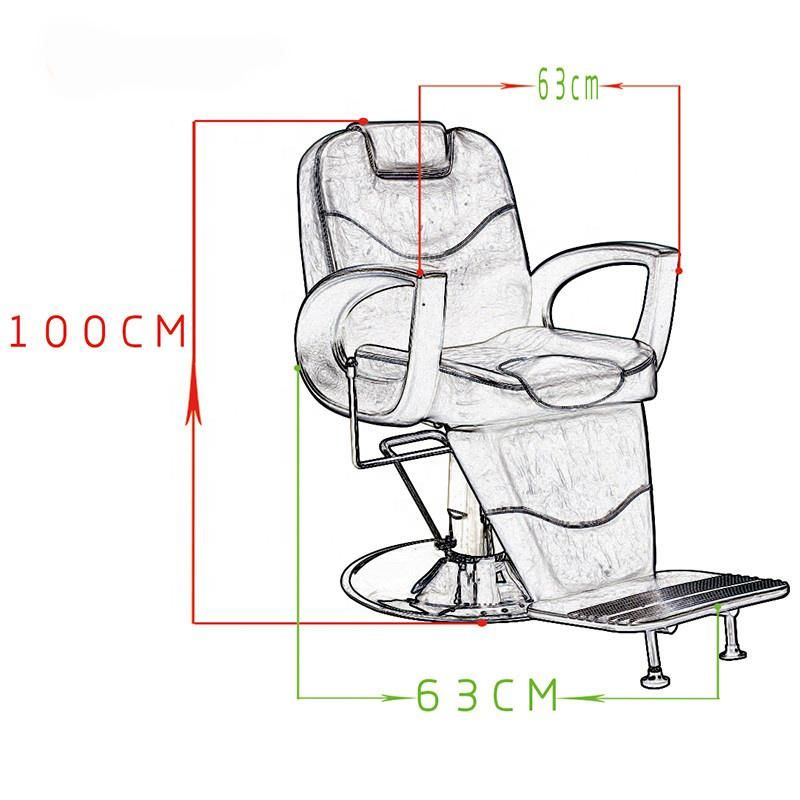 Hl-9217 Salon Barber Chair for Man or Woman with Stainless Steel Armrest and Aluminum Pedal