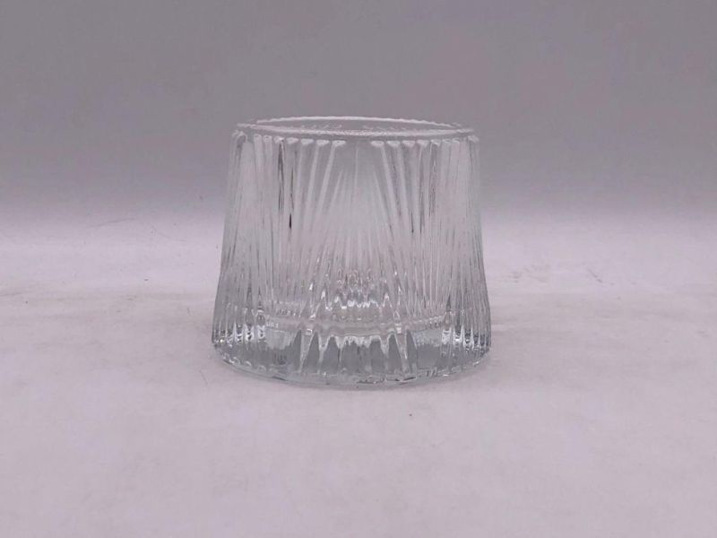 Glass Candle Holders with Taller Base in Different Sizes and Shapes for Home Decoration