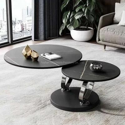 Metal Furniture Ceramic Top Tea Table New Design 2020