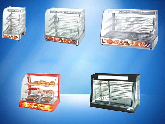 Industrial Glass Sweet Food Warmer Display Showcase