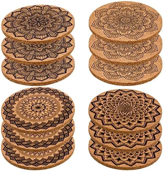 High Quality Green Products and Health Wood Blank Cork Drink Coasters