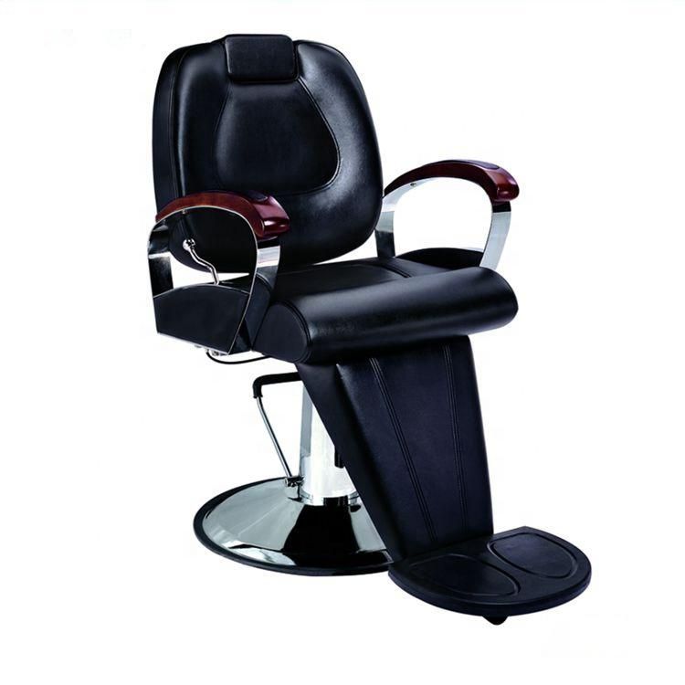 Hl-9008A Salon Barber Chair for Man or Woman with Stainless Steel Armrest and Aluminum Pedal