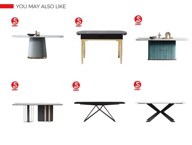Chinese Wholesale Gold Metal Base Glass Top Contemporary Dining Table