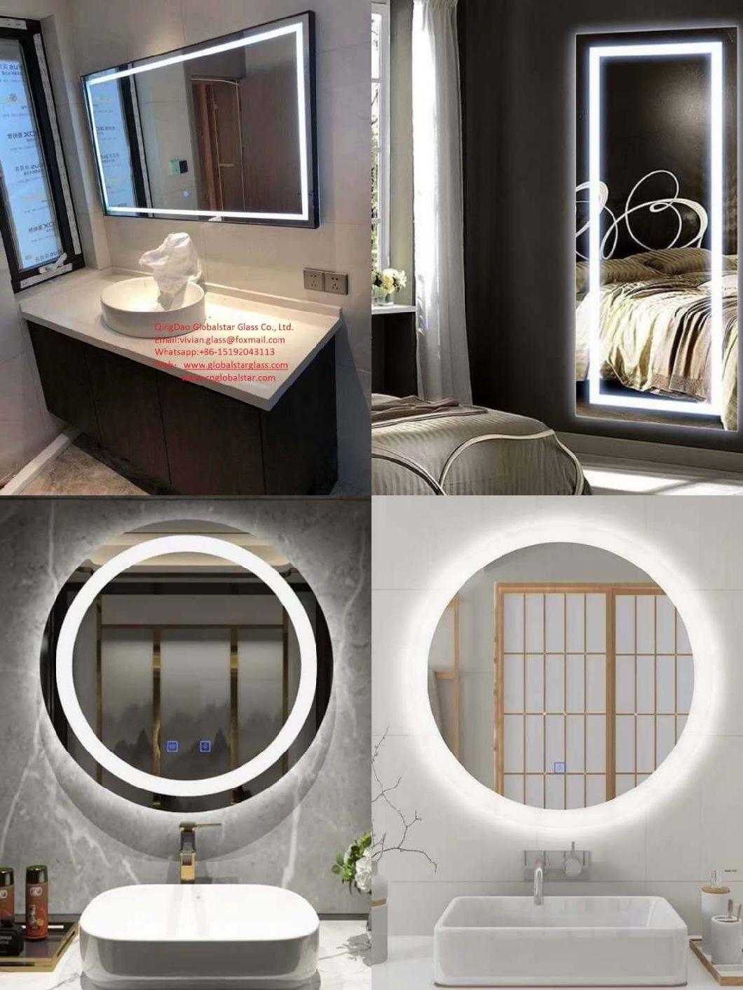 Luxury Stainless Steel LED Bathroom Mirror