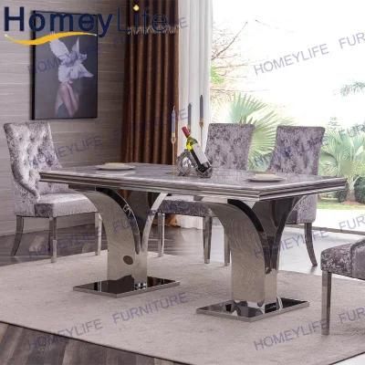 Unique Design Hotel Apartments Home Furniture Marble Dining Table