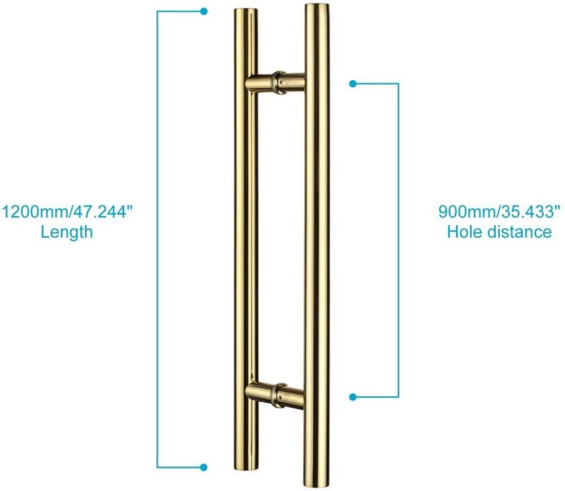 304 Grade Stainless Steel Office Glass Door Pull Handle