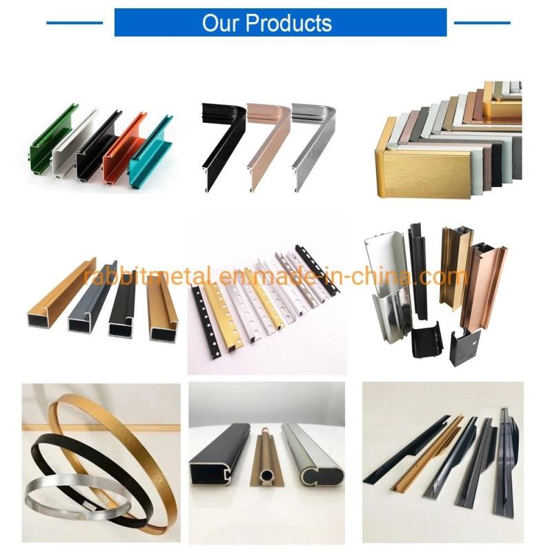 Hot Selling Aluminium Rails for Wardrobe Sliding Door Frame Track Aluminum Sections for Wardrobe