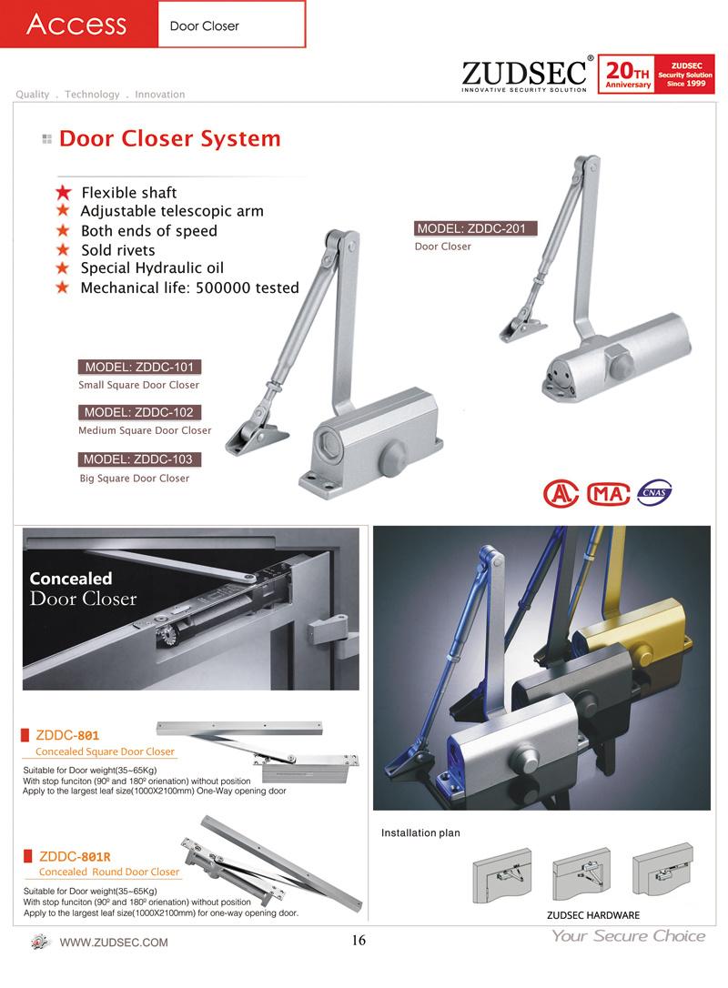 Adjustable Speed Door Closer Zddc-101