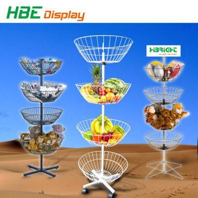 Spinner Basket Tiered Display Stand for Toys