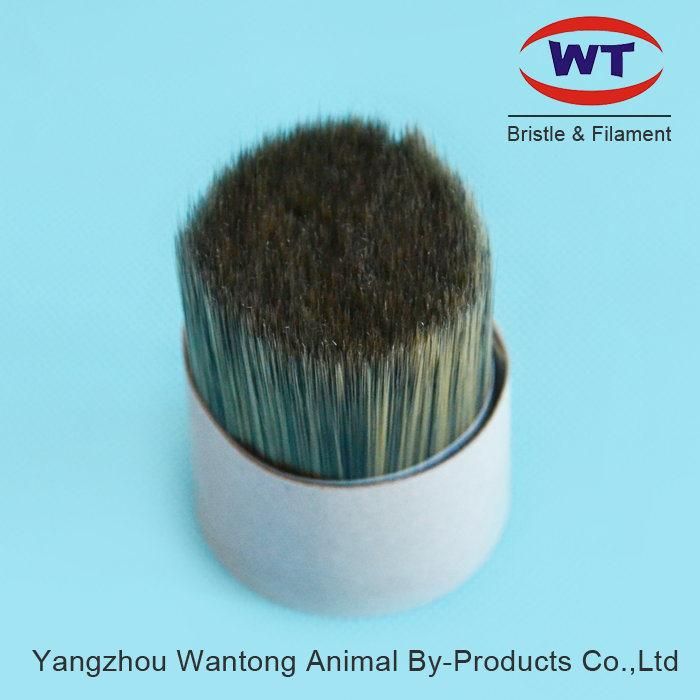 High Quality White Mix Purple Solid Tapered Synthetic Bristle for Paint Brush