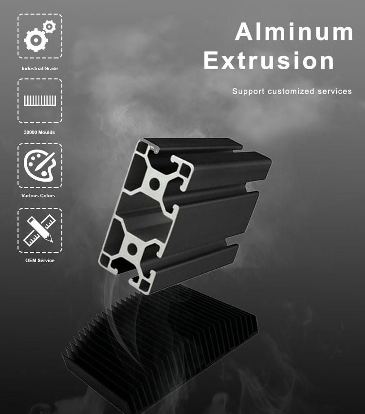 Aluminium Extrusion Profile Wardrobe Customized Design and Sand Blast Anodizing