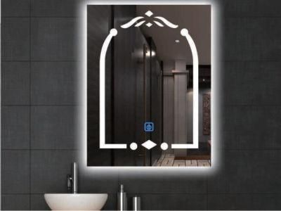 Wholesale Hot Sale Illuminated Wall Mirror Hotel Bathroom Makeup LED Cosmetic Glass Light Mirror
