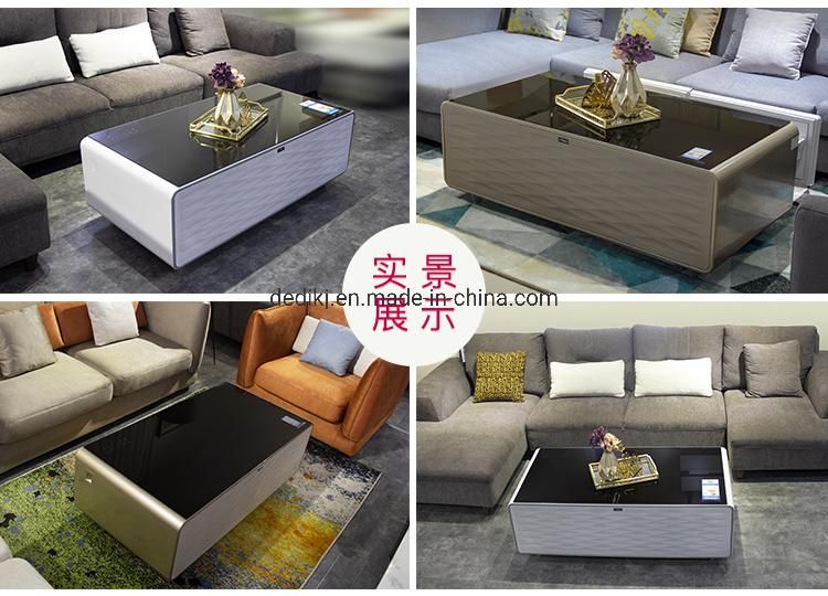 Dedi Smart Side Touch Table Furniture with Bluetooth Speaker Fridge Wireless Charging