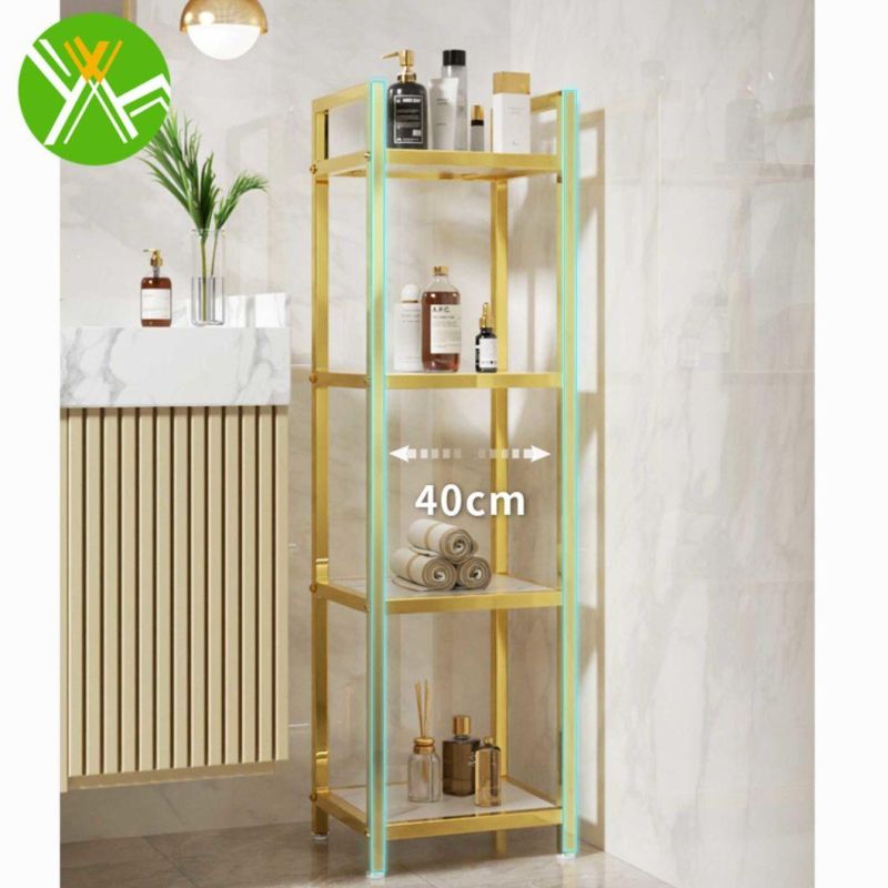 Multifunctional Metal Bathroom Racks Luxury Bathroom Shelf Rack for Bathroom Decoration