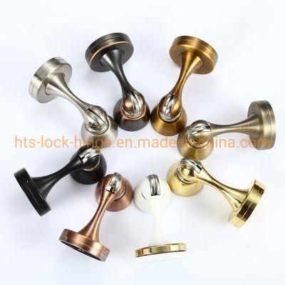 Sliding Door Stopper Door Hardware Zinc Alloy Magnetic Catch for Floor or Wall Mounted Door Stopper