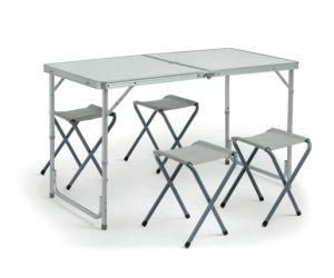 Aluminum Folding Camping Table with 4 Stools (MW12005D)