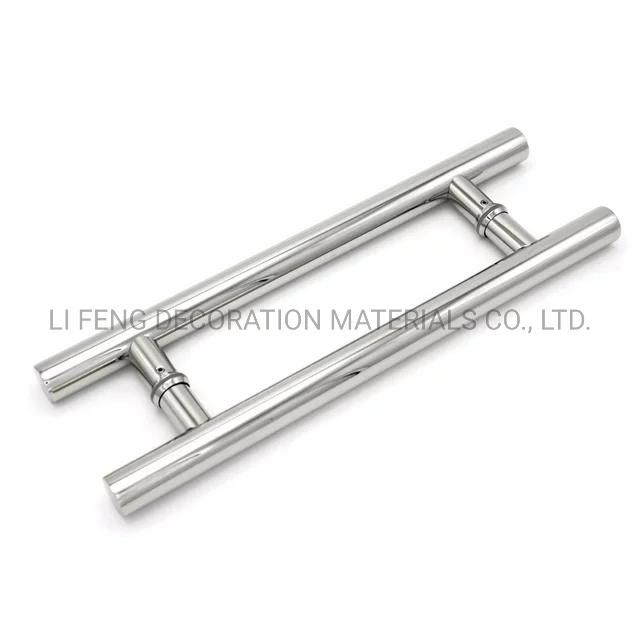 Stainless Steel Glass Door Square Tube Handle for Door Hardware