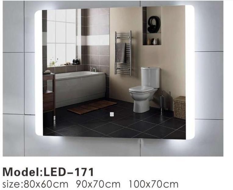 CE Certificate LED Touch Smart Wall Bathroom Vanity Glass Mirror