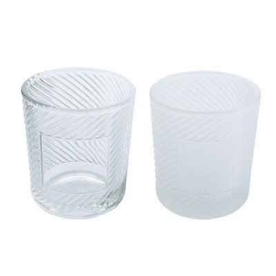 Wholesale 180ml Clear Glass Candle Holder