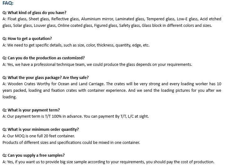 High Qualty Clear Float Glass