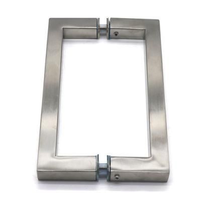 Stainless Steel Square Type Glass Door Handle