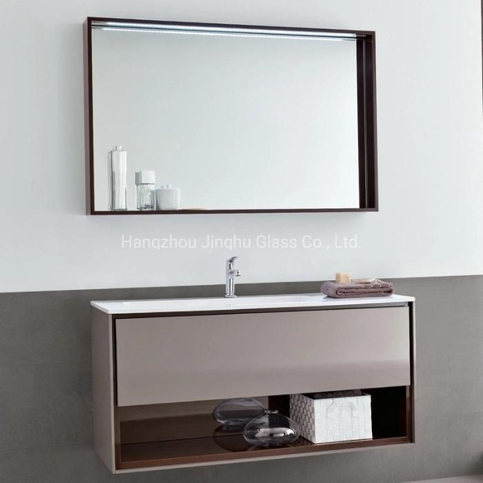 Home Wall Metal Round Rectangle Framed Mirror Bathroom Mirror
