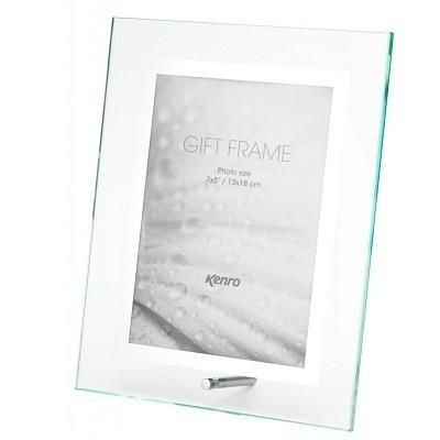 4mm 8 Inch Tempered /Clear Glass Frame Picture Decorative Glass Frame with Beveled Edge