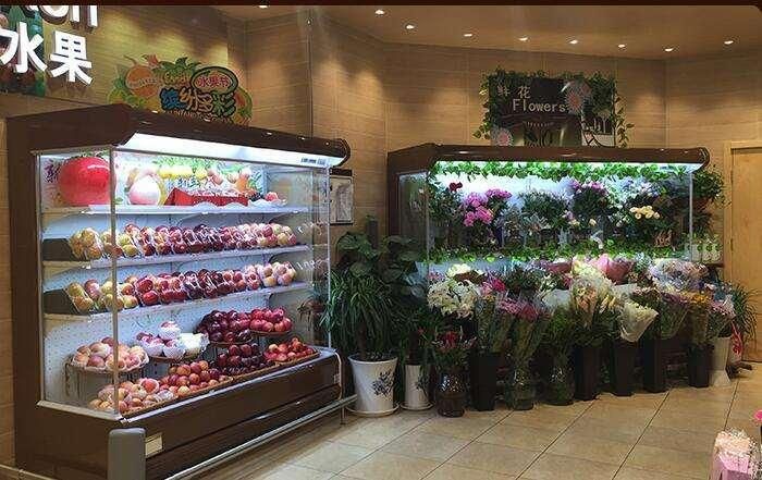 Glass Display Fridge Refrigeration Showcase for Flowers