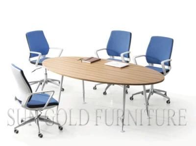 Cheap Price Oval Conference Table Modern Design Meeting Table Desk (SZ-MTA1008)