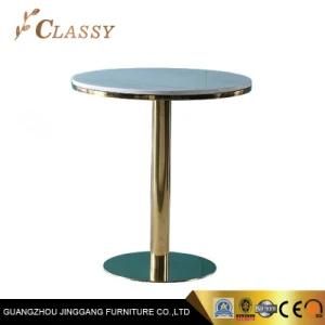 Coffee Table with Artifical Marble Top, Side Table and Hotel Dining Table