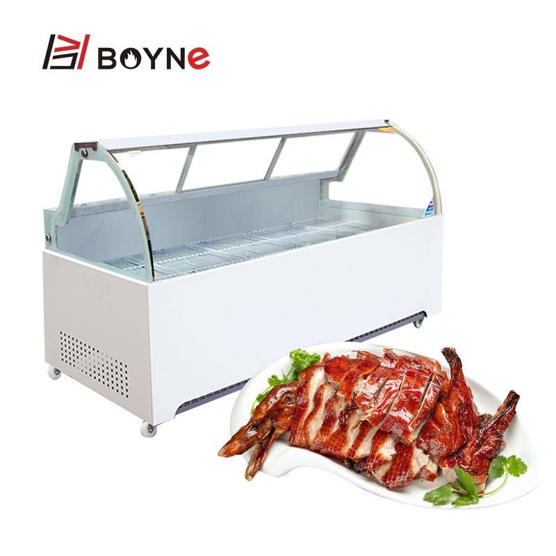 Commercial Food Shop Sliding Door Food Chiller Showcase